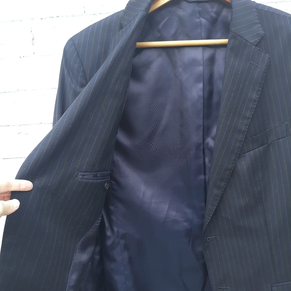 Banana Republic Wool Pinstripe Suit Jacket - Picture 5 of 8